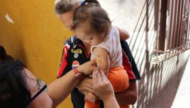 在委内瑞拉危机威胁地区的measles-free地位